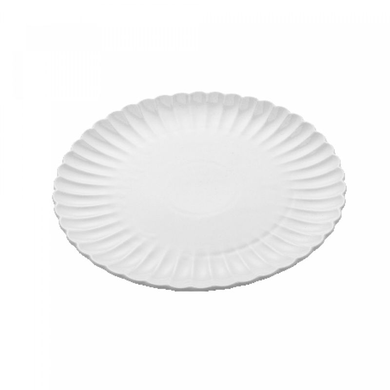 Conjunto-2-Pratos-Rasos-de-Porcelana-Petala-Branco-Matt-25-cm-Wolff