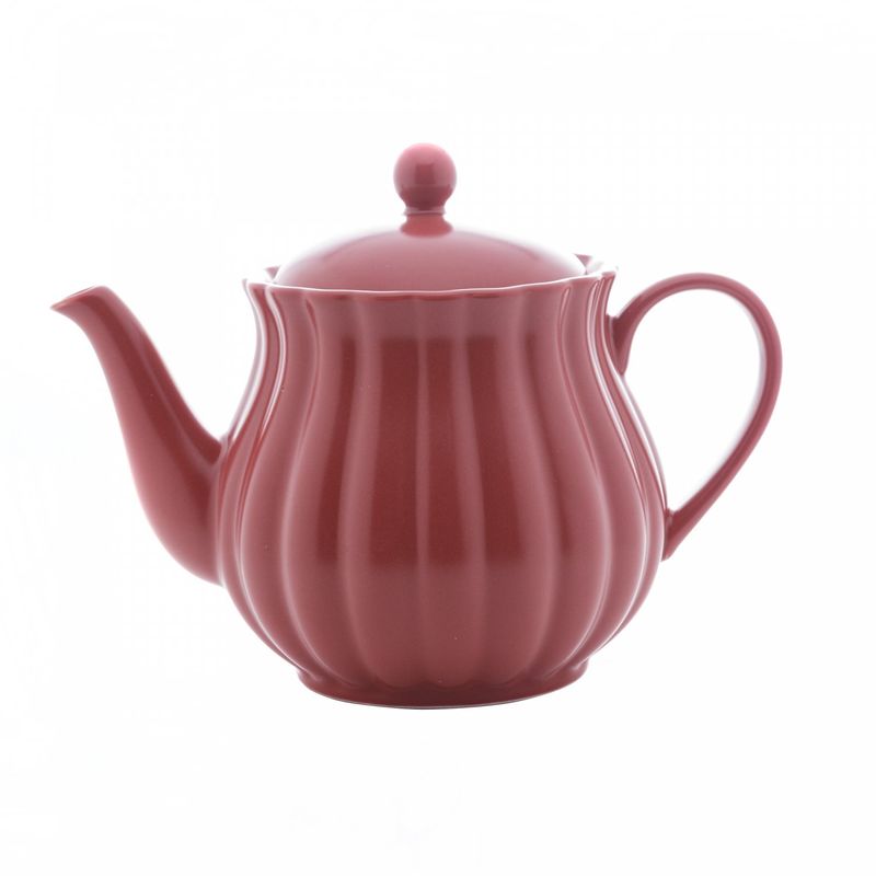 Bule-de-Cha-de-Porcelana-Petala-Vermelho-Matt-950ml-Wolff