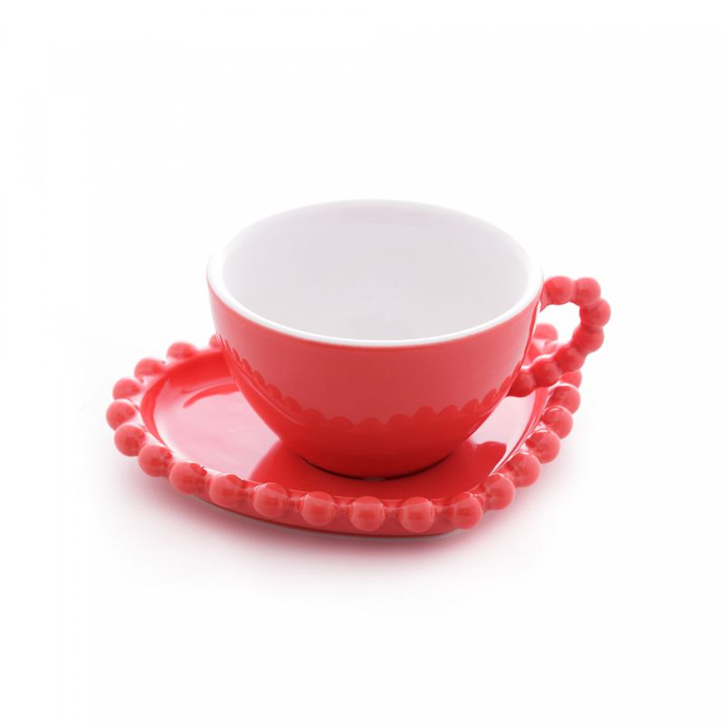 Conjunto-4-Xicaras-de-Cha-de-Porcelana-com-Pires-Coracao-Beads-Vermelho-210ml-Wolff