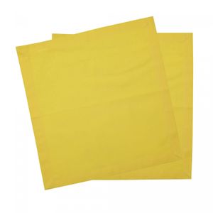 Conjunto 2 Guardanapos de Algodão Amarelo 40cm x 40cm - Wolff