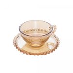 Conjunto-4-Xicaras-de-Cha-de-Cristal-com-Pires-Pearl-Ambar-180ml-Wolff