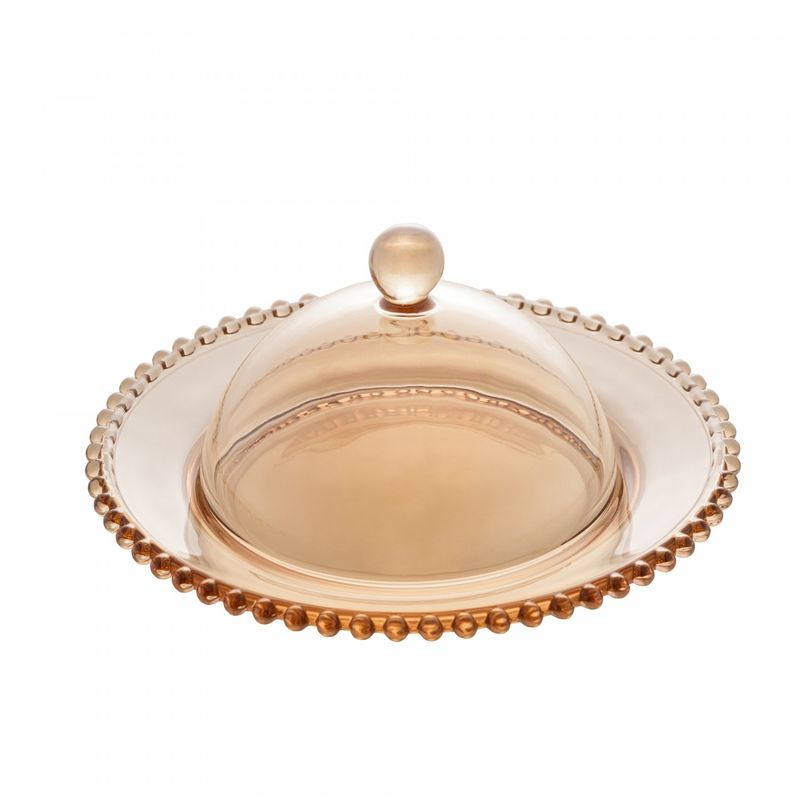 Queijeira-de-Cristal-Pearl-Ambar-20cm-x-9cm-Wolff