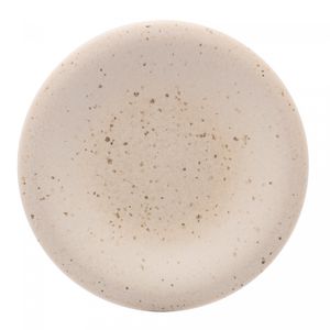 Prato de Sobremesa de Cerâmica Mist Branco Matte 22cm - Wolff
