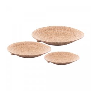 Conjunto 3 Centros de Mesa de Fibra Natural - Wolff