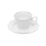 Conjunto-6-Xicaras-de-Cha-de-Porcelana-com-Pires-Branco-com-Fio-Prata-180ml-Wolff