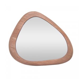 Espelho Orgânico com Moldura de Carvalho Bali 45cm x 2cm x 54,5cm - Wolff