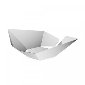 Centro de Mesa de Aço Inox Origami 40cm x 31cm x 11cm - Wolff