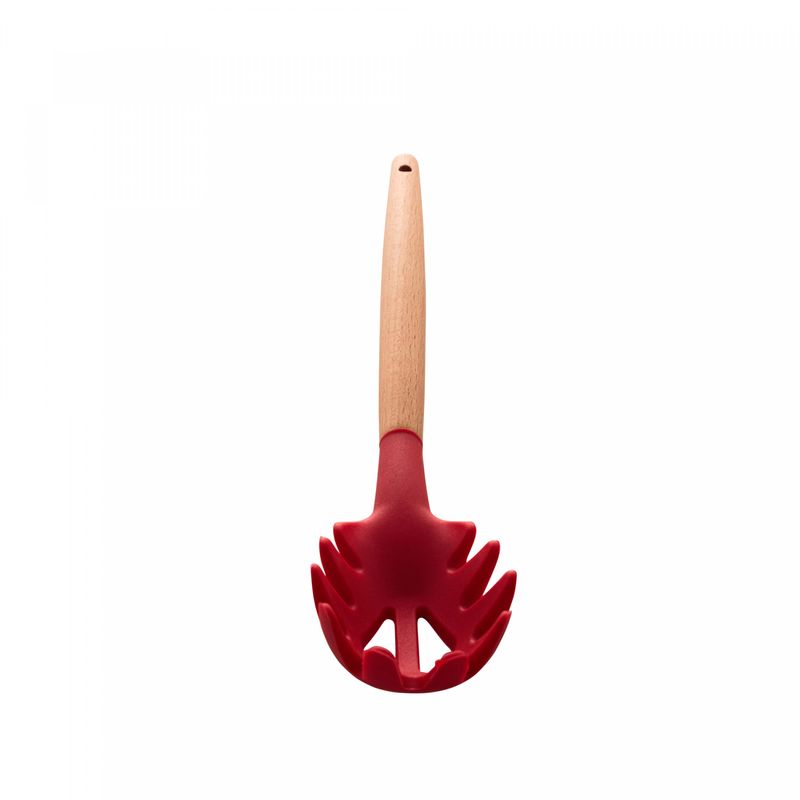 Pegador-para-Massa-de-Silicone-com-Cabo-em-Bambu-Charmy-Vermelho-31cm-Lyor