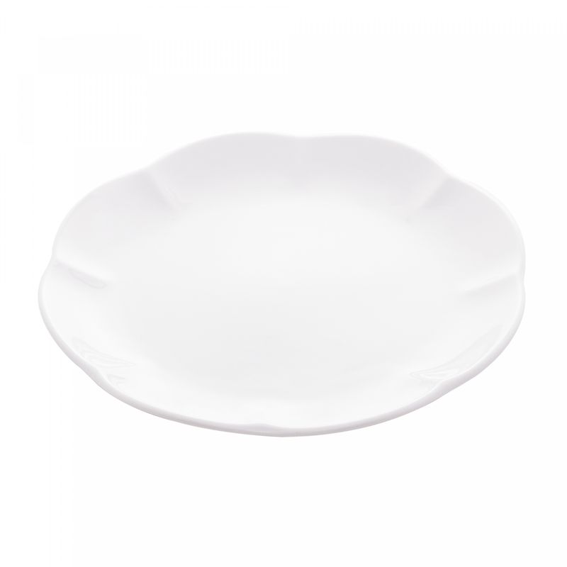 Prato-para-Sobremesa-de-Porcelana-Wave-Branco-20cm-Lyor