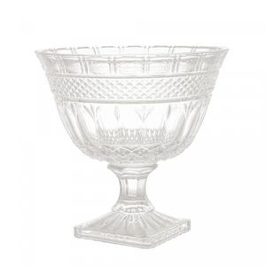 Centro de Mesa com Pé de Cristal Brandon 26cm x 25,5cm - Lyor