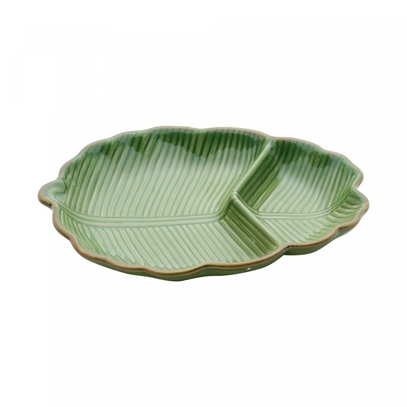 Folha-Decorativa-de-Ceramica-Banana-Leaf-Verde-265cm-x-20cm-x-4cm-Lyor