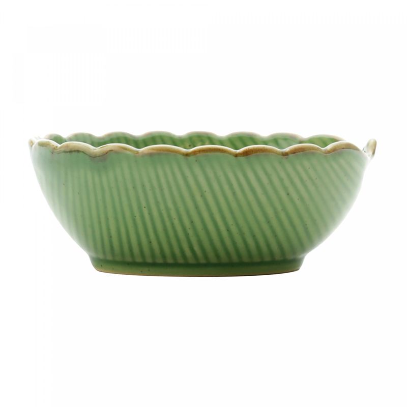 Centro-de-Mesa-Decorativo-de-Ceramica-Banana-Leaf-Verde-115cm-x-10cm-x-45cm-Lyor