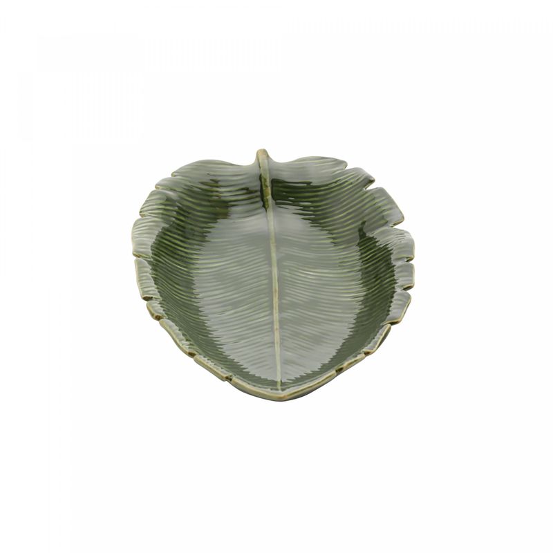 Folha-Decorativa-de-Ceramica-Banana-Leaf-Verde-30cm-x-205cm-x-65cm-Lyor