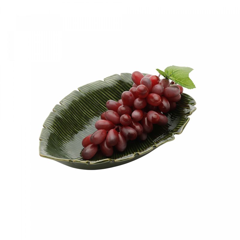 Folha-Decorativa-de-Ceramica-Banana-Leaf-Verde-30cm-x-205cm-x-65cm-Lyor