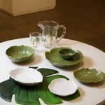 Centro-de-Mesa-Decorativo-de-Ceramica-Banana-Leaf-Verde-20cm-x-20cm-x-7cm-Lyor