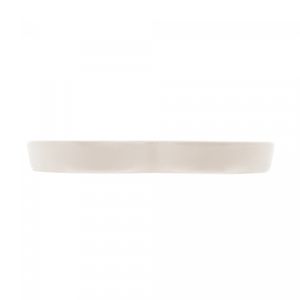 Porta Anéis de Cerâmica Heart Branco 13cm x 12,5cm x 1,5cm - Lyor