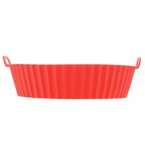 Forma Redonda de Silicone para Air Fryer Vermelha 17cm x 5,5cm - Lyor