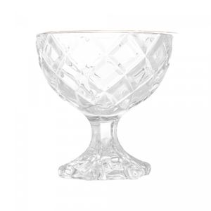 Taça de Sobremesa de Vidro Deli Diamond com Fio de Ouro 170ml - Lyor
