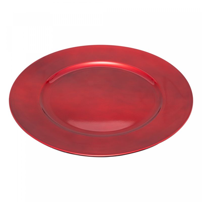 Sousplat-de-Plastico-Opala-Vermelho-33cm-Lyor