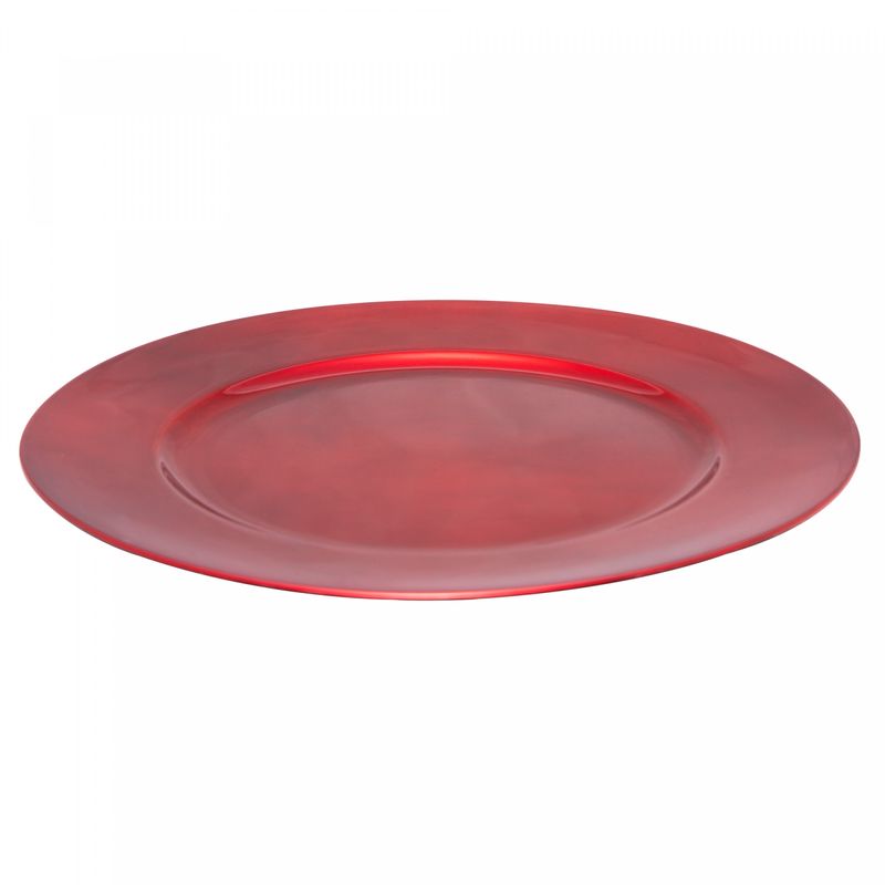 Sousplat-de-Plastico-Opala-Vermelho-33cm-Lyor