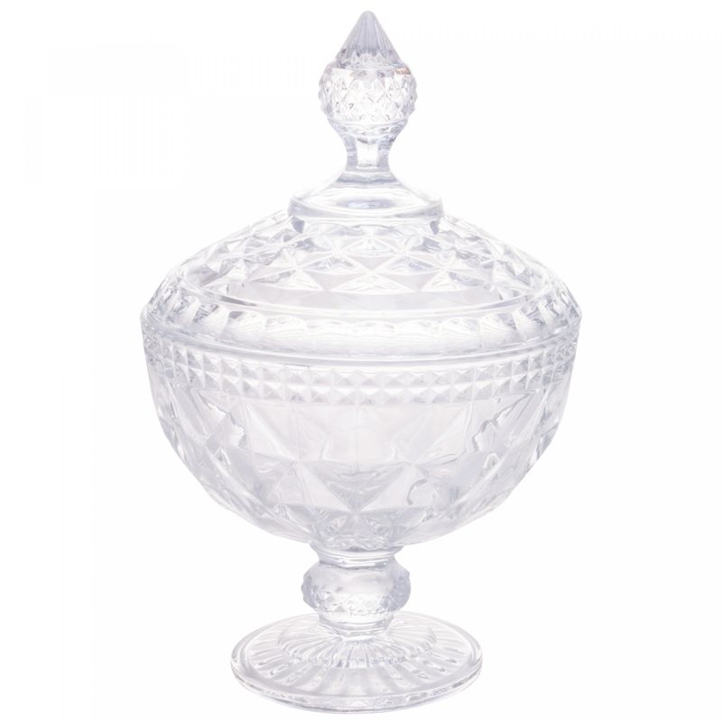 Potiche-de-Cristal-com-Pe-Diamond-15cm-x-23cm-Lyor