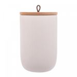 Potiche-de-Ceramica-com-Tampa-de-Bambu-e-Pegador-de-Corda-Lines-Branco-10cm-x-10cm-x-15cm-Lyor