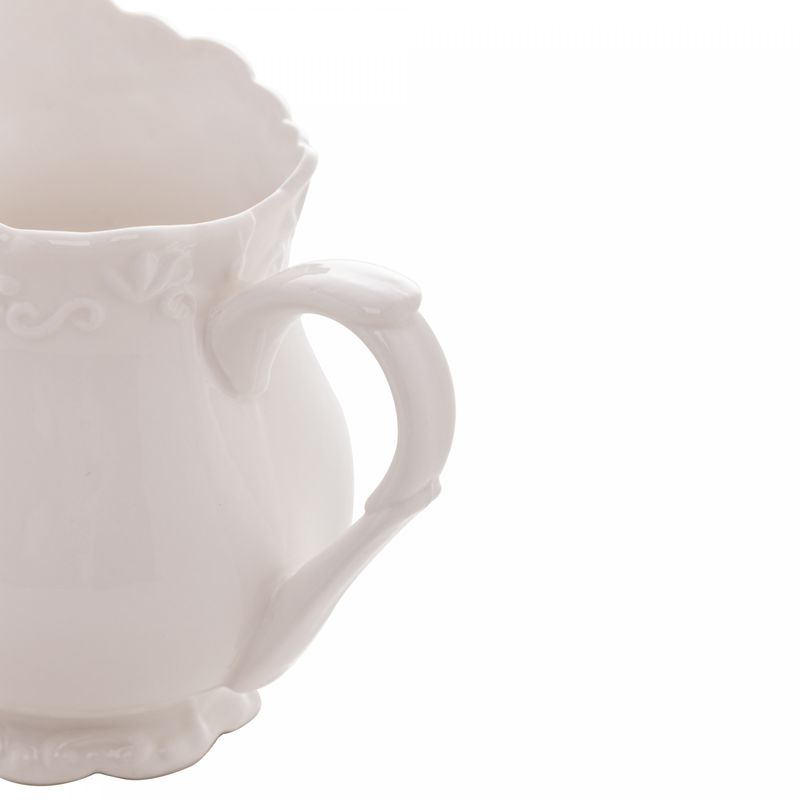 Leiteira-de-Porcelana-Alto-Relevo-Branca-250ml-Wolff