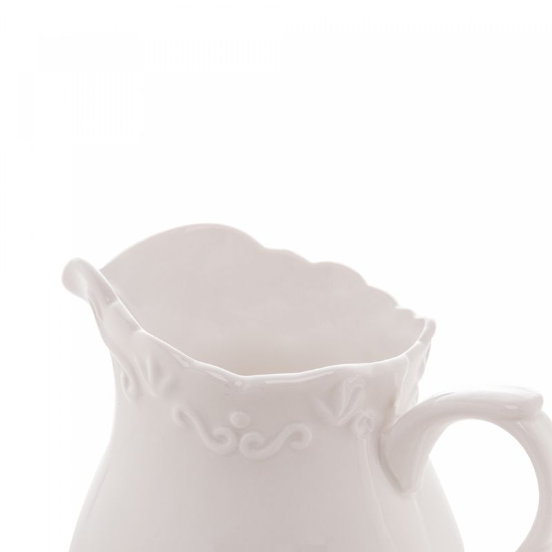 Leiteira-de-Porcelana-Alto-Relevo-Branca-250ml-Wolff