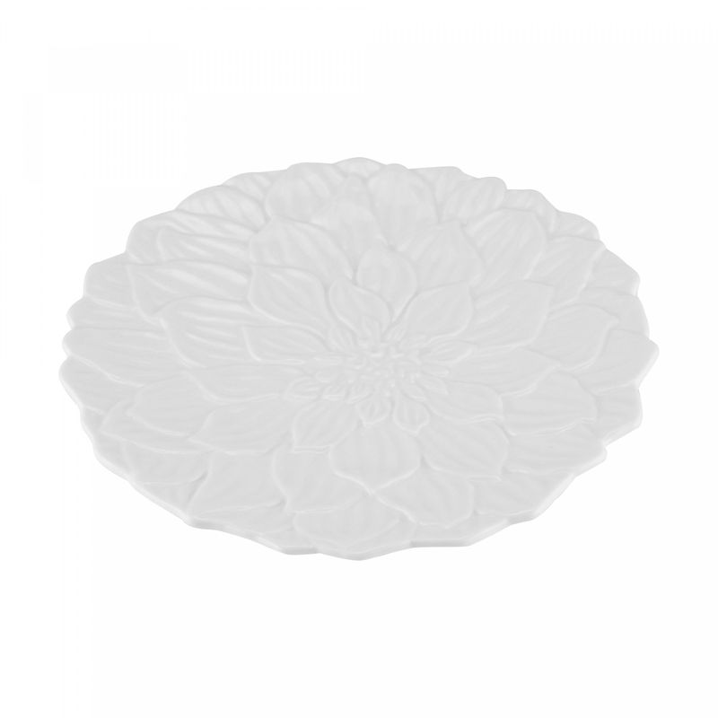 Prato-para-Sobremesa-de-Porcelana-Daisy-Branco-19cm-Wolff