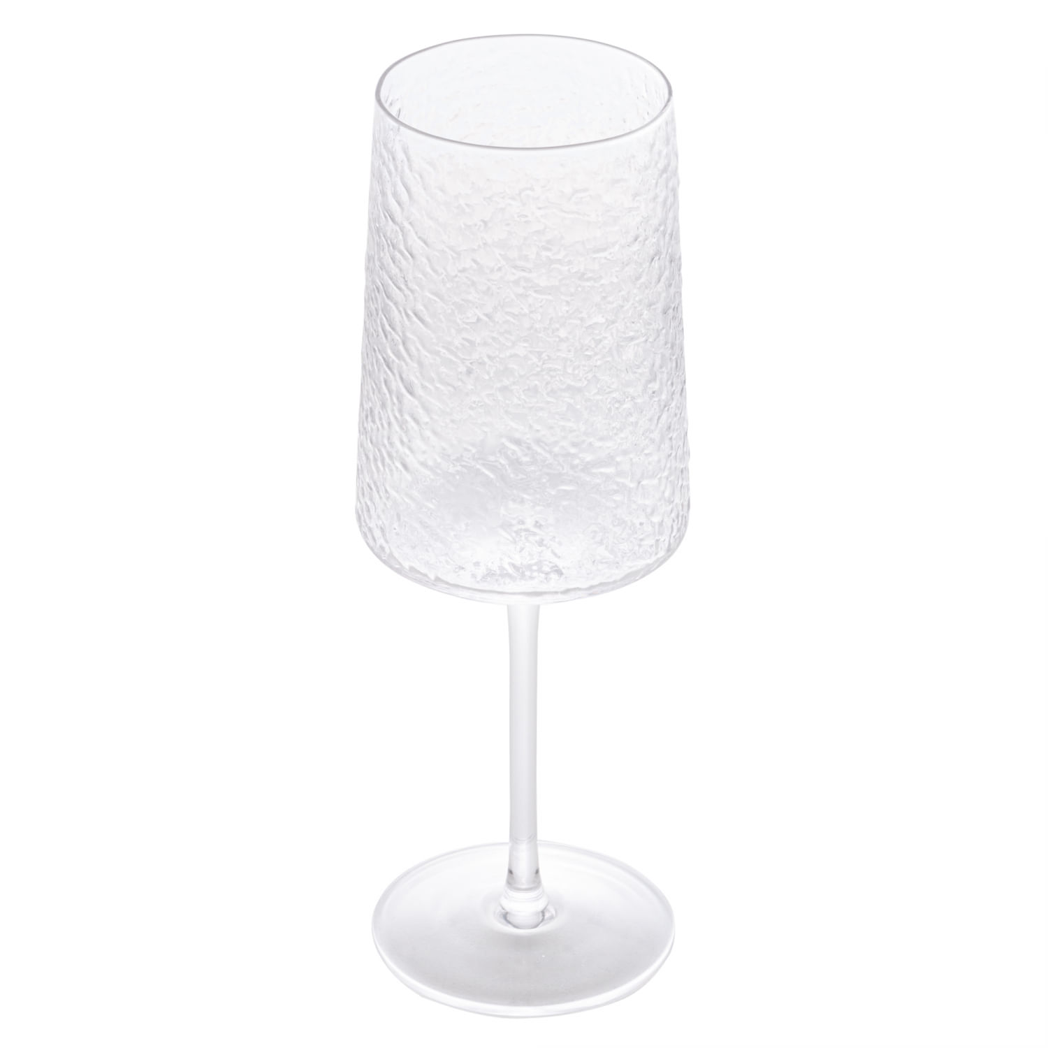 Taça P/ Vinho De Cristal Ecologico  Martelado Petra 500ml